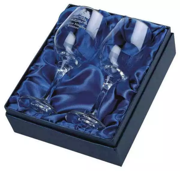 Two Wine Glasses in Presentation Box