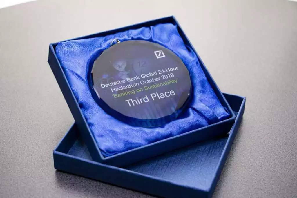 Colour Printed Glass Medal