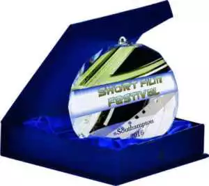 Colour Printed Glass Medal