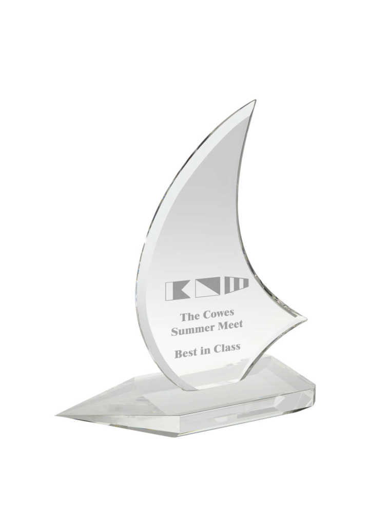 Crystal Sailing Boat Award
