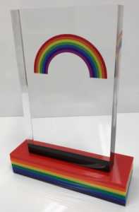 Acrylic Rainbow Award on Rainbow Base