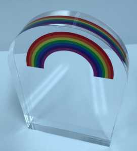 Acrylic Rainbow Award on Rainbow Base