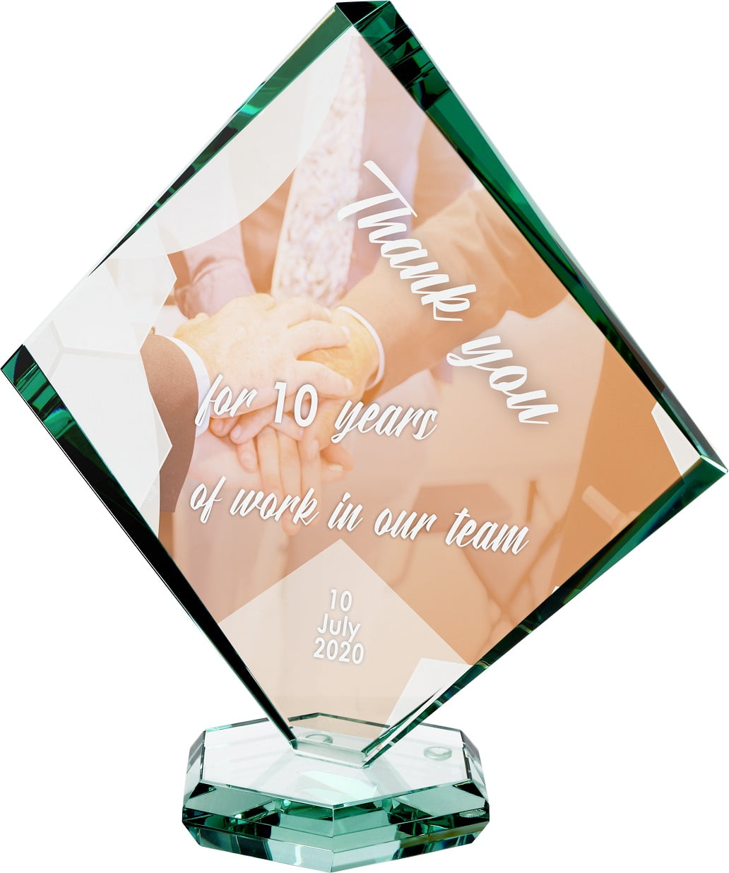 Jade Glass Square Award