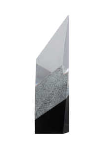 Silver Glitter Crystal Award