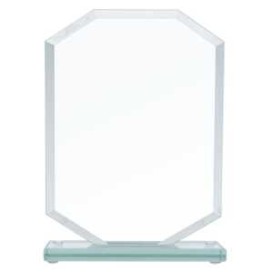 Jade Glass Clipped Rectangle Award