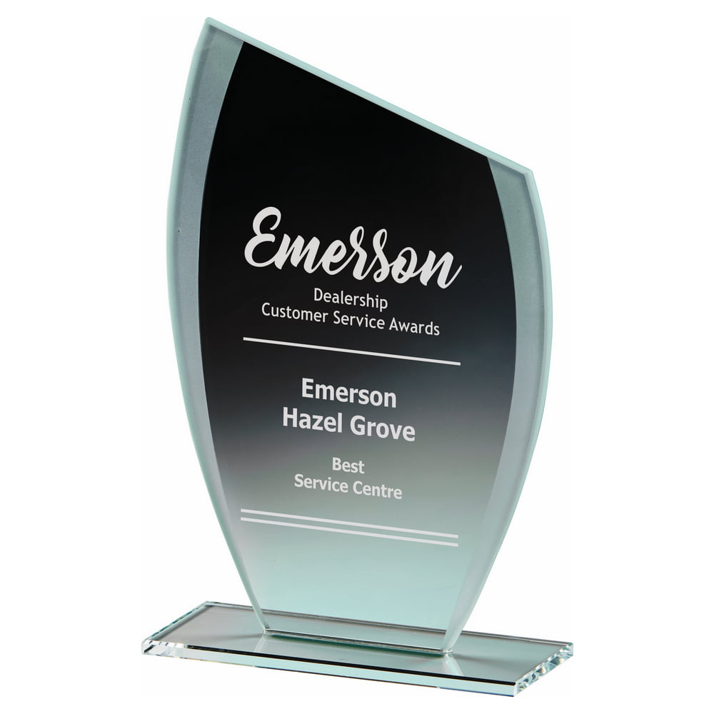 Jade Glass with Frosted Edge | EC Awards