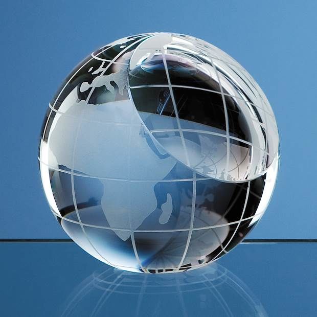 Paperweight Optical Crystal Globe
