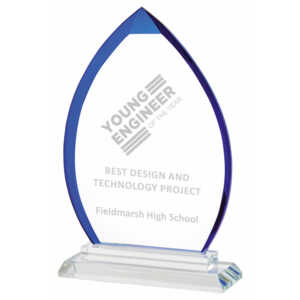 Blue Clear Glass Award