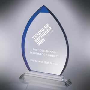 Blue Clear Glass Award