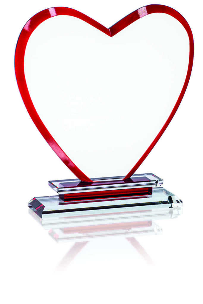 Inspiration Heart Glass Award