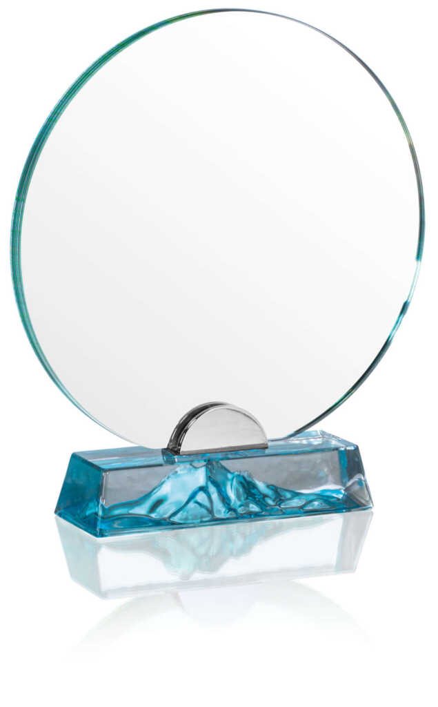 Light Blue Summit Corporate Glass Award