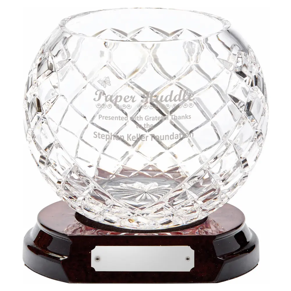 24% Lead Crystal Vase on base